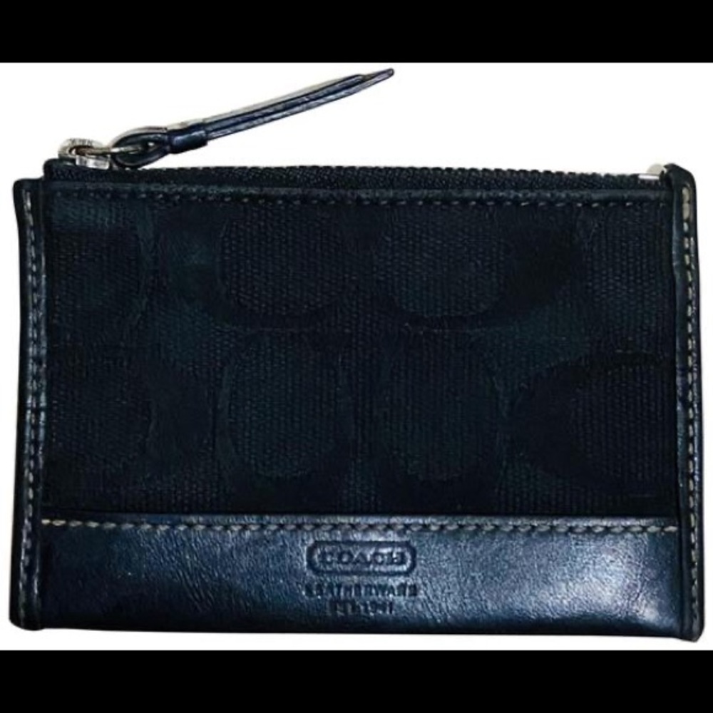 Coach Mini Skinny Id Case Classic Jacquard - Picture 1 of 5